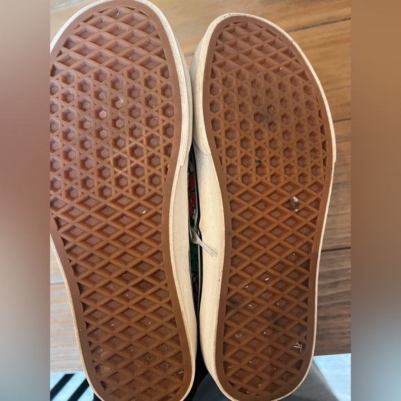 Vans Off The Wall Floral Checkerboard Lace Up Unisex Shoes Size 6.5 - Picture 2 of 4